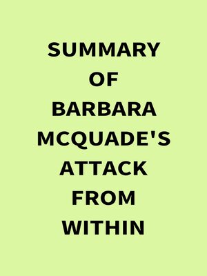 cover image of Summary of Barbara McQuade's Attack from Within